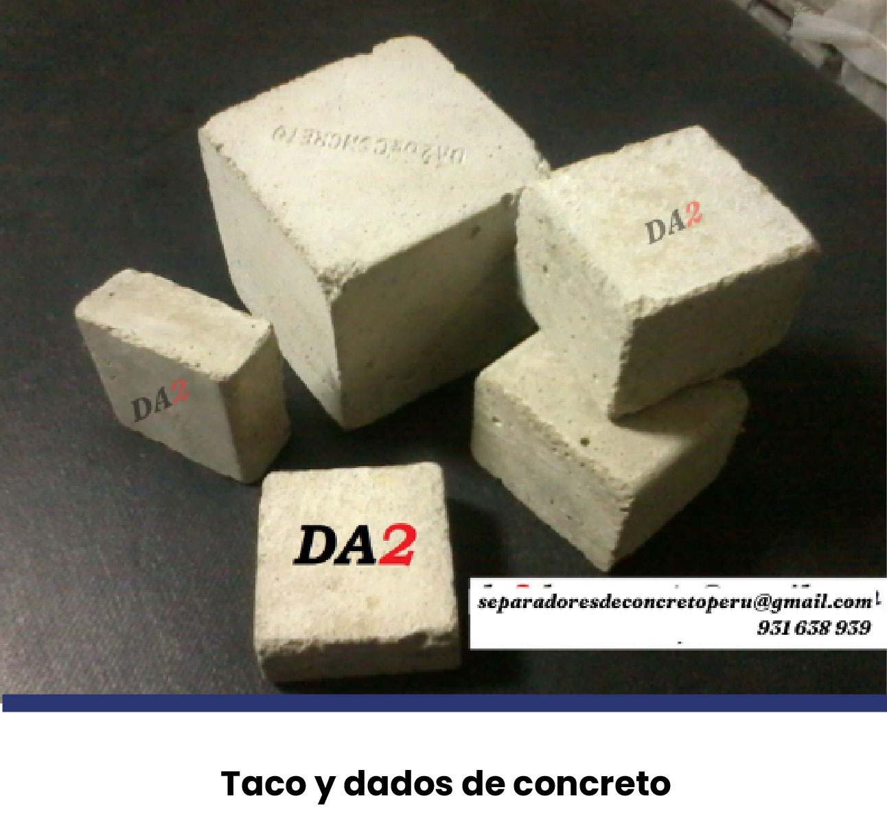 Imagen del producto Dado de concreto